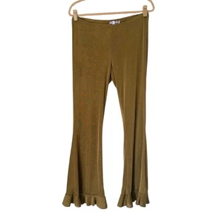 Urban Outfitters Schlaghose Rüschenbein gerafftes Rückendetail Damen Large - Bild 1 von 7