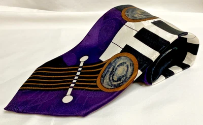 Marina di Carrara Tema Piano/Guitarra 100% Seda Cuello Corbata ROPA DE CUELLO OPTIMISTA ¡Genial!! Foto 1 de 4