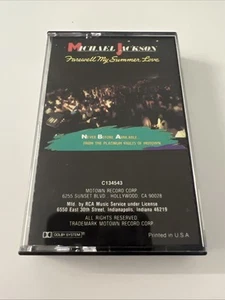 Michael Jackson Farewell My Summer Love Cassette Tape Motown 1984 - Picture 1 of 4