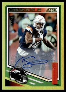 Panini Score Gold Signatures 2025 Auto Courtland Sutton #286 - Imagen 1 de 2