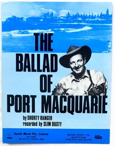 Slim Dusty - The Ballad Of Port Macquarie 1971 Original Australian Sheet Music - Picture 1 of 1