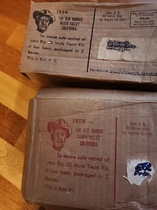 Big 20 Mule Team Vintage Model Kits Original Two-Shipping Boxes - Picture 1 of 3