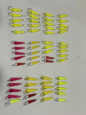 Lote de 60 señuelos de pesca Goofy Jigs Pompano 1/4 y 3/8 OZ Foto 1 de 4