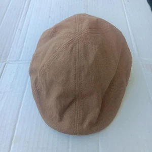 Cappello Levis Khaki Flat Cap Newsboy Cabbie Gatsby taglia S/M 100% cotone marrone chiaro - usato in ottime condizioni - Foto 1 di 11