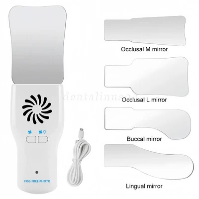 Espejo dental oclusivo sistema fotográfico intraoral LED sin niebla 4 espejos antiniebla d Foto 1 de 4