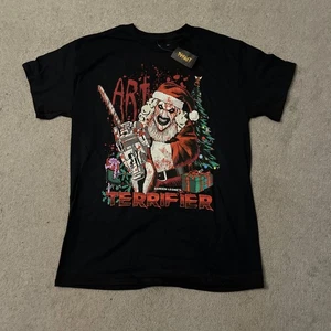 Terrifier 3 Santa Art Il Clown Maglietta Nera Uomo M - Foto 1 di 4