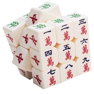 NOELAMOR Mahjong Puzzle Cube Interesting Goods Mahjong Tiles Goods Mahjong Game - Picture 1 of 7