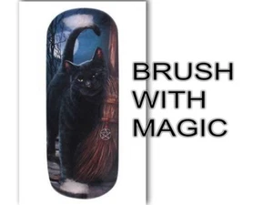 Lisa Parker Hard Glasses Case with cleaning cloth Brush with magic LP03717 CAT - Picture 1 of 3