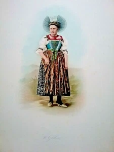 1896 SVIZZERA COSTUMI ST. GALLEN - Imagen 1 de 1