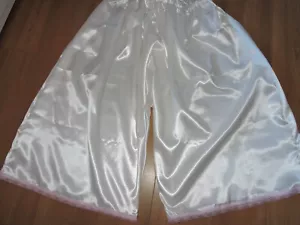 Sissy Vintage Satin Panty Bloomer Oma Hose riesig sexy creme XXXL - Bild 1 von 9