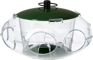 Peckish 60053061 Alimentatore Semi per Uccellini, 24,8x14,8x5,4 cm, Verde
