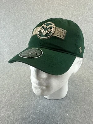 Colorado State Rams Zephyr Dark Green 1870 Unite Masters Slouch Adj Dad Hat Cap - Image 1 of 4