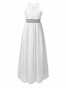 Kids Flower Girl Princess Dress Girls Party Communion Bridesmaid Pageant Gown - Picture 1 of 52