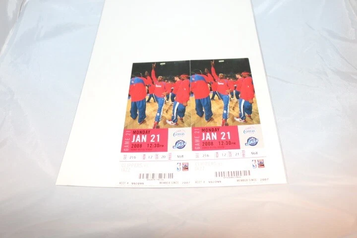 Los Angeles Clippers 2007 Ticket vs. Utah Jazz Pair of Tickets  - Image 1 of 1