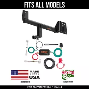 For 18-22 Toyota CHR Trailer Hitch +4Way Wiring Harness Kit Fits All Models Curt - Picture 1 of 16