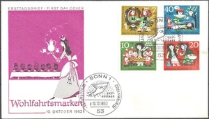 BRD 1962: Schneewittchen Wohlfahrtmarken-FDC Nr. 385-388! Bonn-Stempel! 25-05 - Picture 1 of 1