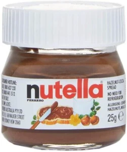 16 Kleine Gläser Nutella Monoportion Ab 25 Gr Brotaufstrich Haselnuss Döschen - Bild 1 von 1