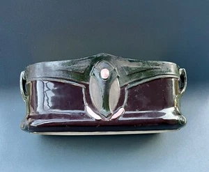 Jardiniere Übertopf Jugendstil Keramik Majolika Cachepot um 1900 - Bild 1 von 12