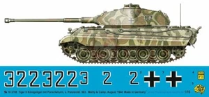 Peddinghaus 1/16 Tiger II (King Tiger) Porsche Turret Markings s.Pz.Abt.503 3788 - Picture 1 of 1