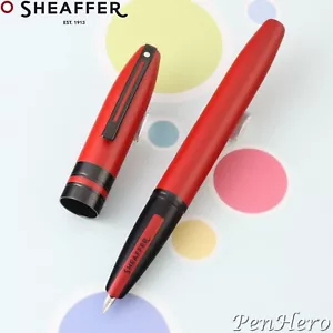 Sheaffer Icon Metallic Red Lacquer Fountain Pen Medium + FREE Leather Pen Case - Picture 1 of 8