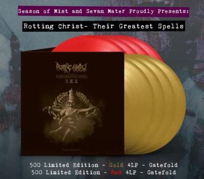 ROTTING CHRIST - THEIR GREATEST SPELLS, 2025 UK GOLD vinyl 4LP, 500 COPIES! NEW! - Image 1 of 2