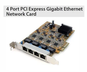 Startech PCIe Gigabit Ethernet adapter 4-Port NIC - Picture 1 of 2