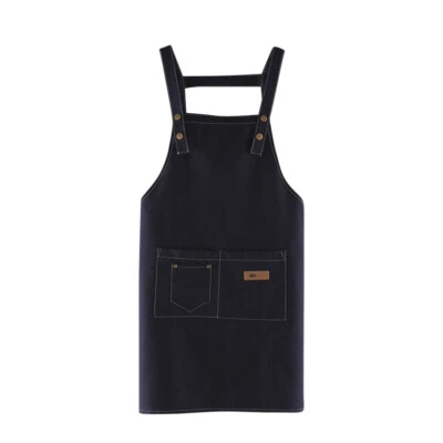 Canvas Apron Cooking Kitchen Aprons,Women and Men Chef Apron with 2 Pockets USA - Image 1 of 4