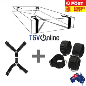 Adult Under Mattress Bed Bondage Restraint System Handcuffs Fetish Sex Role-play - Picture 1 of 12