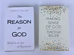 Timothy Keller Books. The Reason for God + Making Sense of God. Hardcovers - Picture 1 of 18