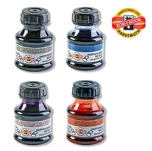 Gummistempel Pad Unterstützende Tinte Mine schwarz rot blau violett Schreibtisch KOH-I-NOOR 50g - Bild 1 von 6
