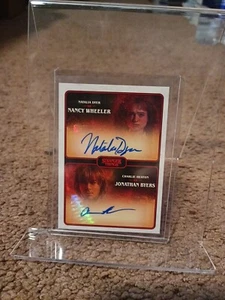 Nancy Wheeler & Jonathan Byers 2023 Zerocool Stranger Things 4 Auto #DA-NC Card - Picture 1 of 2