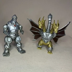 1994 Toho Mecha Godzilla & Mecha King Ghidorah 5” Figure Trendmasters *Read* - Picture 1 of 13