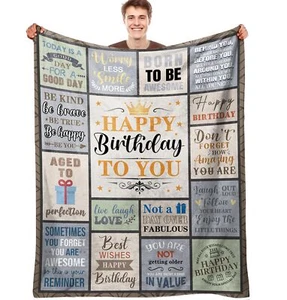 Birthday Gifts for Men Birthday Gifts Throw Blanket for Men Dad/Boyfriend/Him... - Picture 1 of 7