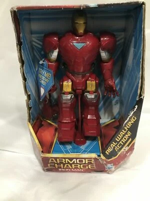 Hasbro Marvel Armor Charge Iron Man Real Walking Action 2010 Nuevo LEER Foto 1 de 4