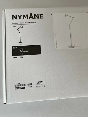 Ikea NYMANE Floor/reading lamp, white - NEW - Image 1 of 2