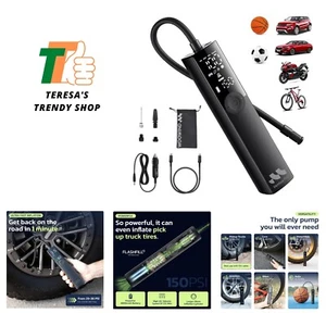 Reifenfüller Tragbarer Luftkompressor für Auto, Fahrrad, Motorrad, SUV & LKW... - Bild 1 von 10