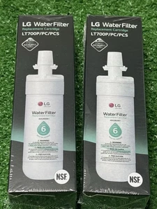 2 New LG LT700P Fridge Replacement Refrigerator Water Filter ADQ36006101 - Picture 1 of 13