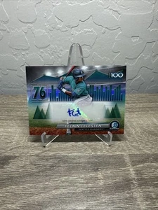 2024 Bowman Chrome Felnin Celesten Scouts Top 100 Auto /99 #BTPA-76 Mariners - Foto 1 di 1