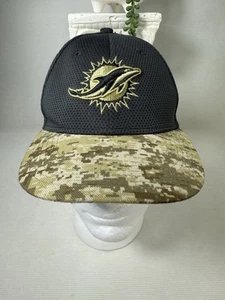 Miami Dolphins Hat Cap Fitted Youth Military Salute To Service NFL Football - Picture 1 of 21