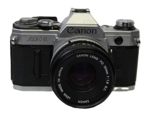 Canon AE-1 35mm Film Camera w/lens - Picture 1 of 4
