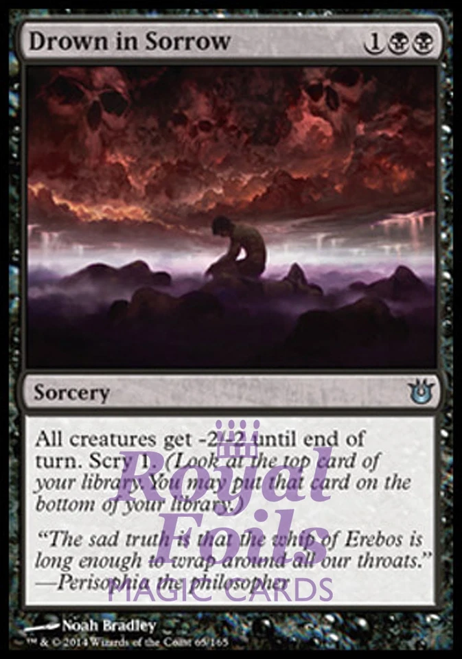 Drown in Sorrow 1x FOIL BNG MTG Born of the Gods Uncommon MINT black - Image 1 of 1