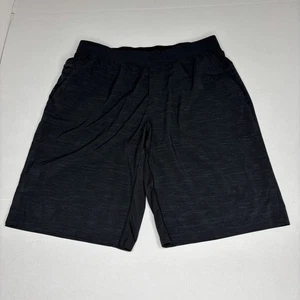 Lululemon T.H.E. Short *Linerless 11.5" Updated Sz L Texture Deep Coal Black - Picture 1 of 11