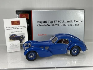 1/18 CMC 1938 Bugatti Type 57 SC atlantic blue RB Pope M-083 RARE - Bild 1 von 23