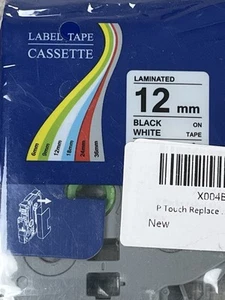 4PK For Brother P-Touch TZe-231 TZ-231 12mm Black on White label maker Tape - Picture 1 of 6