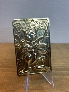 Tarjeta Coleccionable Pokemon Chapada en Oro 23K Mewtwo 1999 Burger King Edición Limitada - Imagen 1 de 4