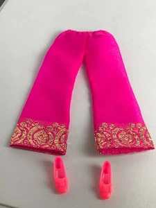 Vintage Barbie #1786 Bright n Brokat Hose und Schuhe 1970-71 Mod - Bild 1 von 6