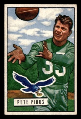 1951 Bowman #46 Pete Pihos Excellent Eagles  ID:436217 - Image 1 of 2