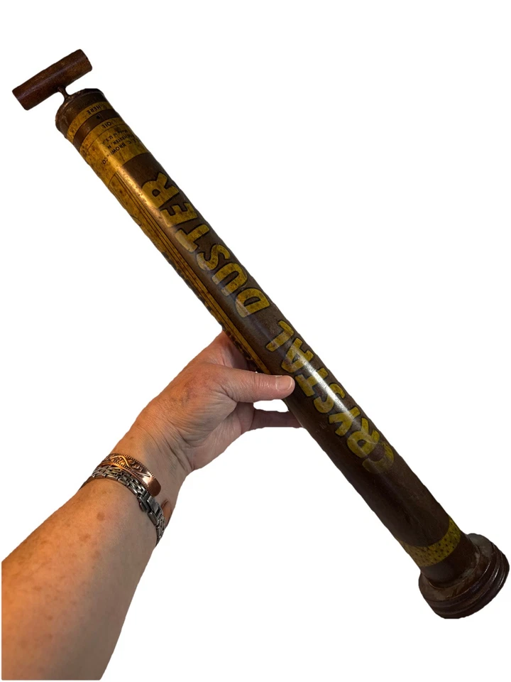 Browns Antiguo Cristal Plumero Insecticida Pulverizador Bomba de Aire 20” Hecho en EE. UU. Foto 1 de 4