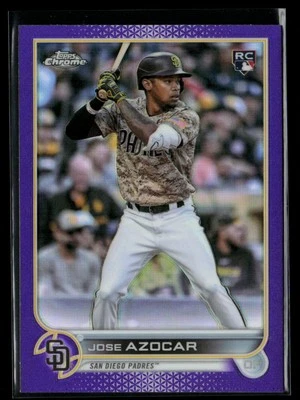 2022 Topps Chrome Update Purple Refractor #USC46 Jose Azocar RC - Image 1 of 2