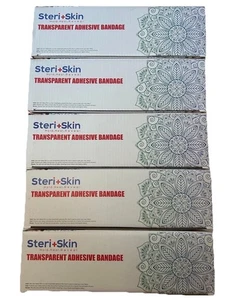 Steri Skin Tattoo (5) Aftercare Transparent Adhesive Bandage 10” X 72” Scissors - Picture 1 of 5